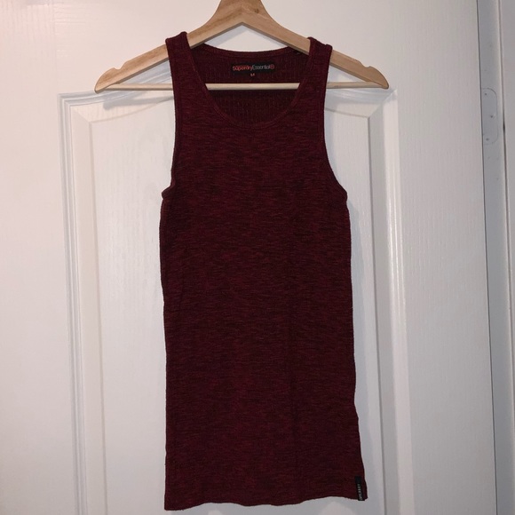 superdry maroon/burgundy tank - Picture 2 of 3